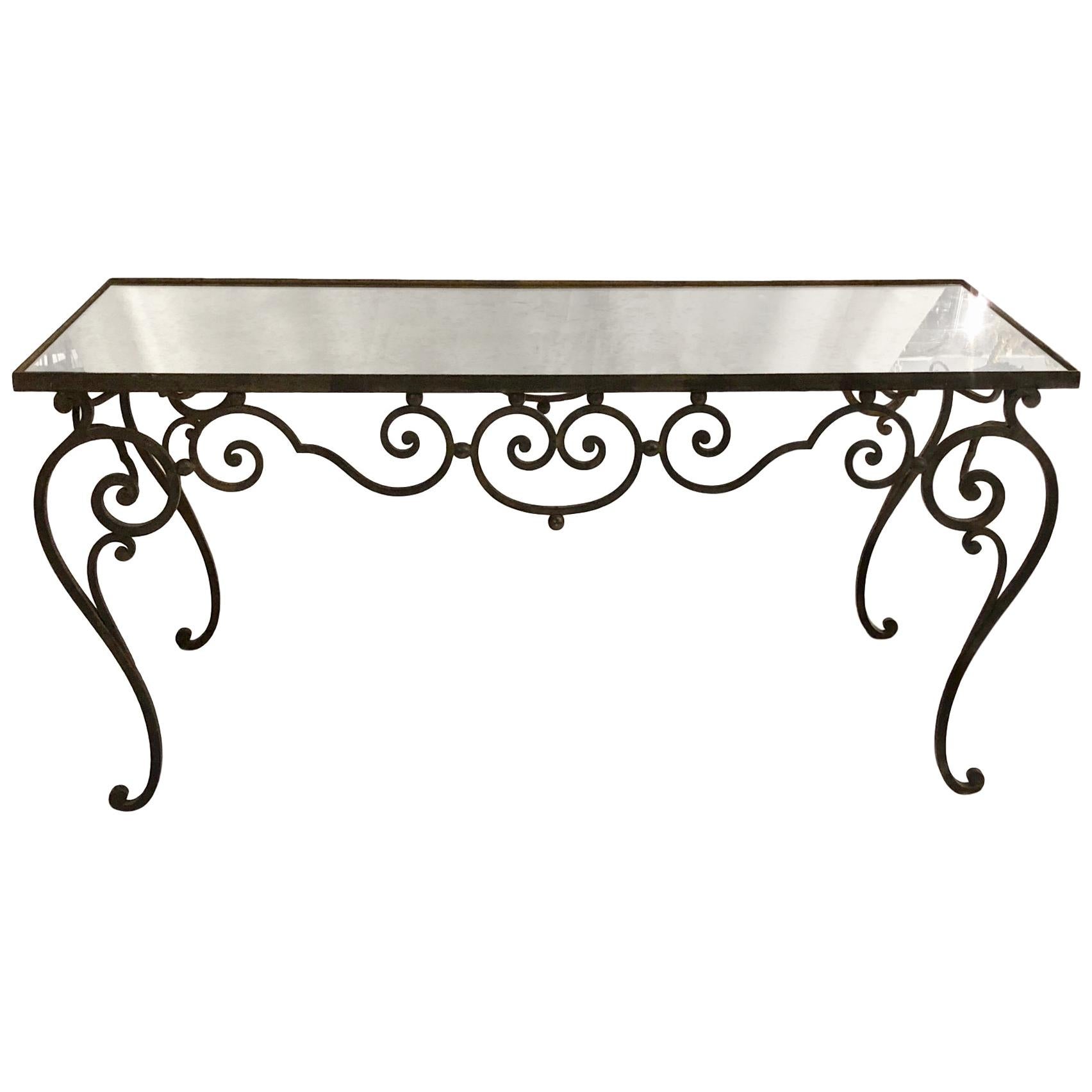 French Wrought Iron Coffee Table