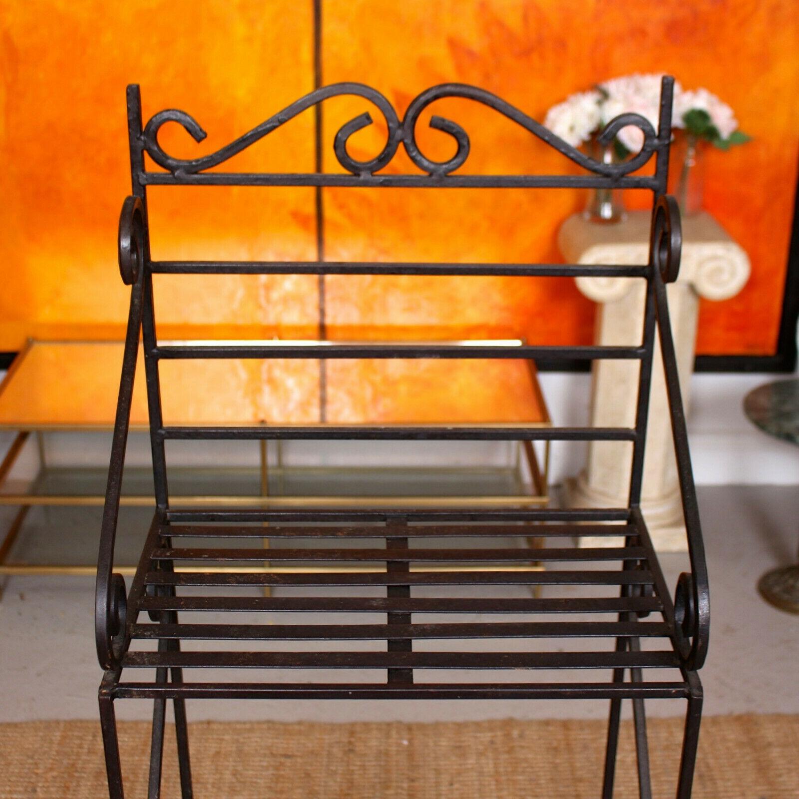 French Wrought Iron Étagère What Not Shelving For Sale 4