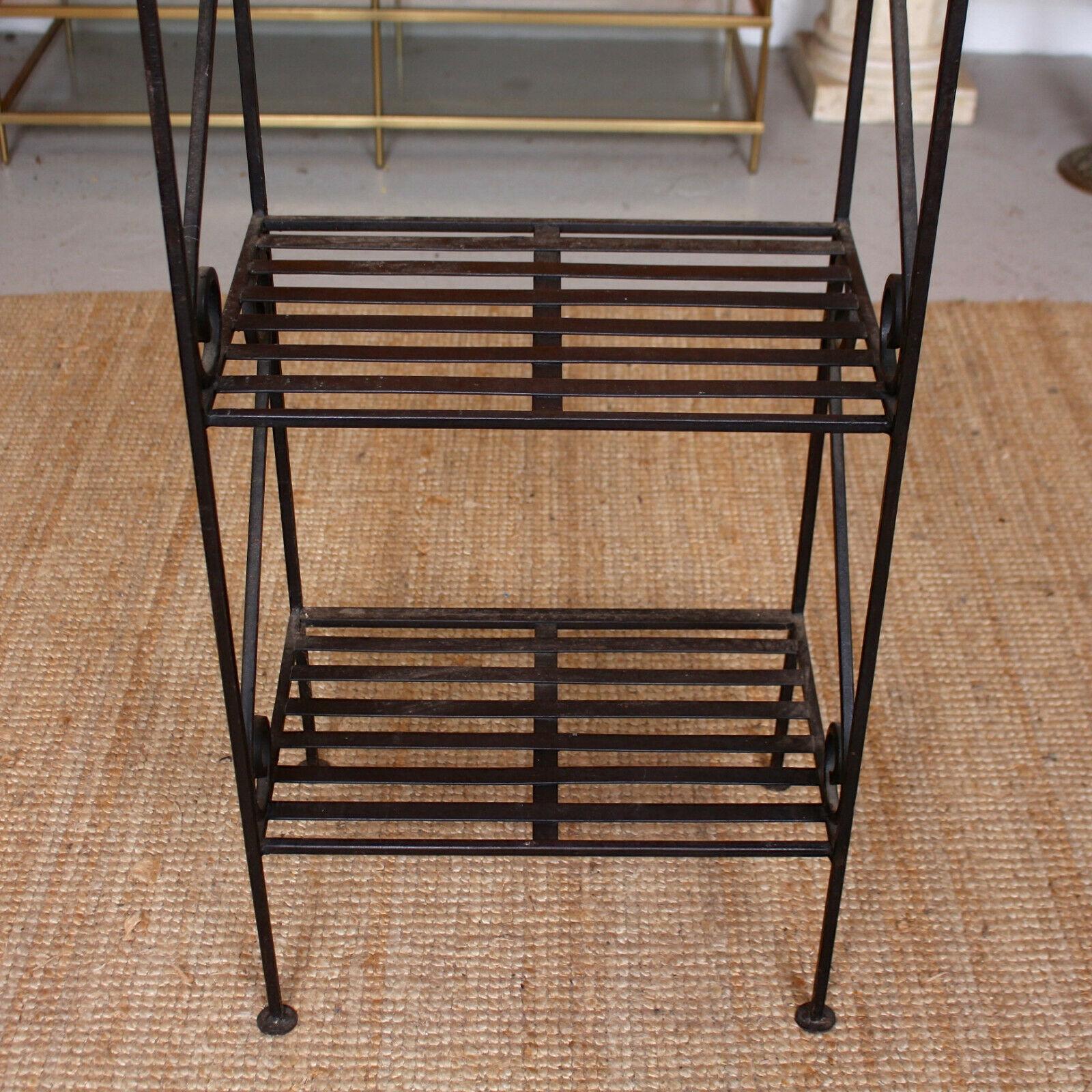 French Wrought Iron Étagère What Not Shelving For Sale 5