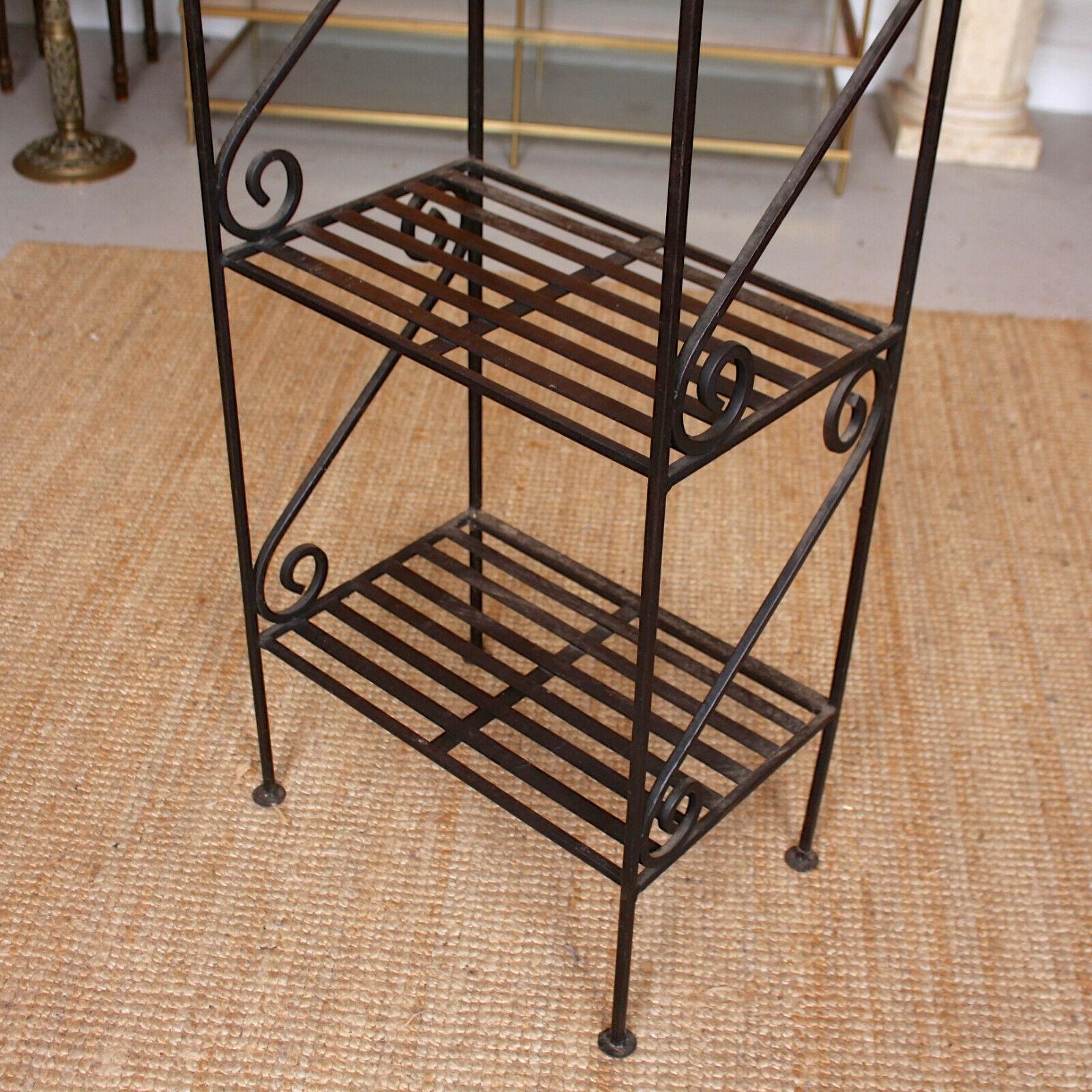French Wrought Iron Étagère What Not Shelving In Good Condition For Sale In Newcastle upon Tyne, GB