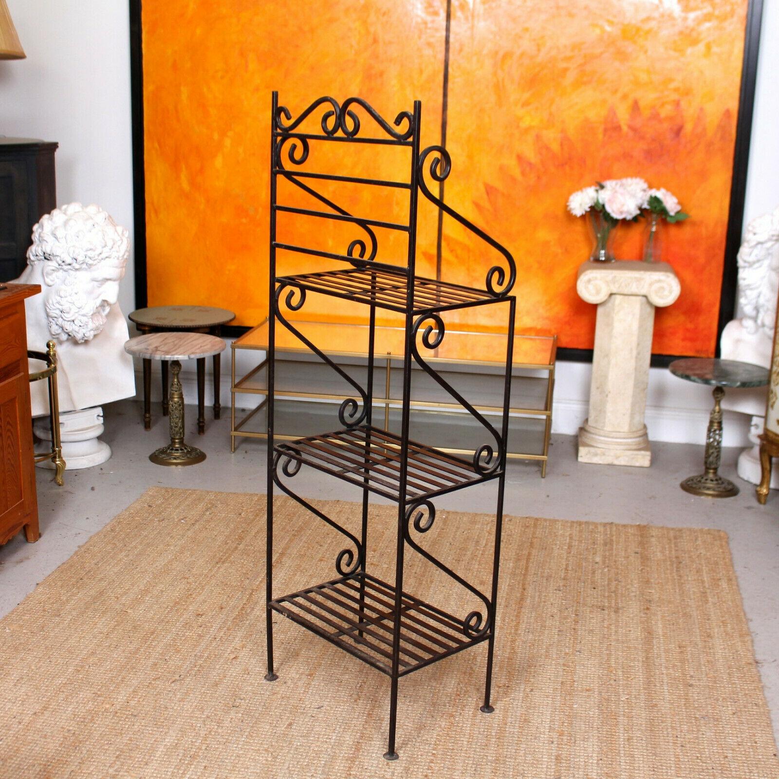 French Wrought Iron Étagère What Not Shelving For Sale 1