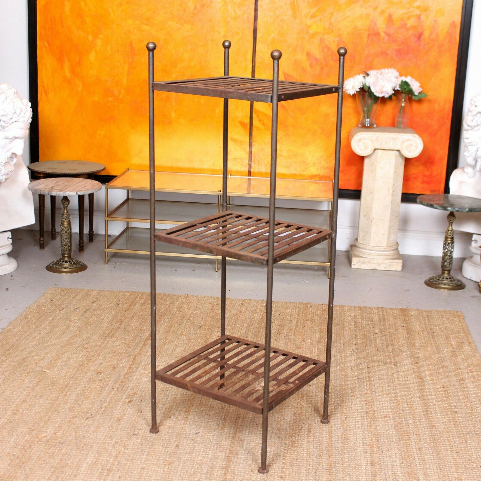 French Wrought Iron Étagère What Not Shelving Stand For Sale 7