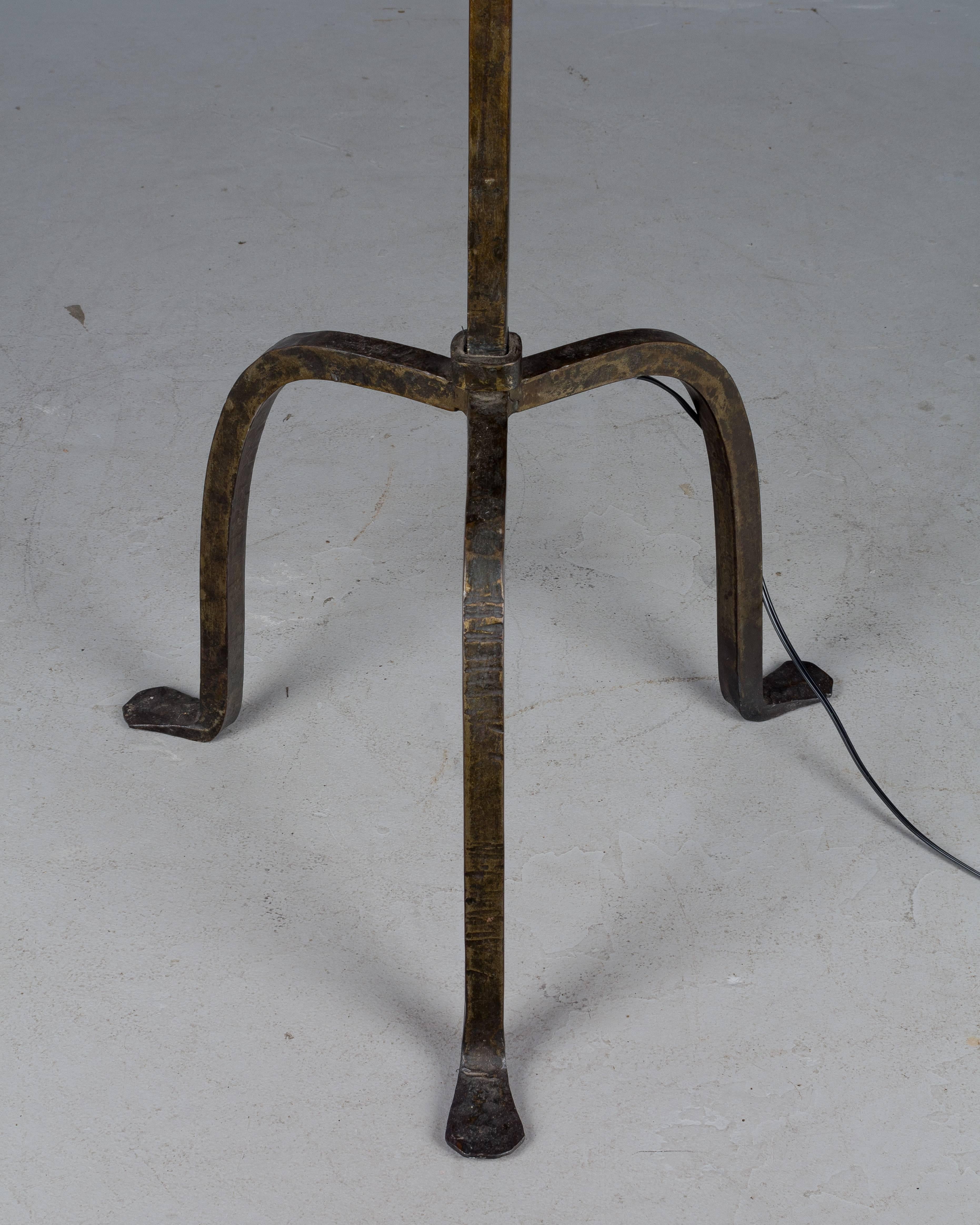 French Wrought Iron Floor Lamp 1