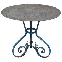 French Wrought Iron Garden Table