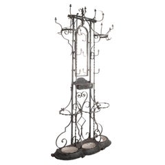 French Wrought Iron Hall stand