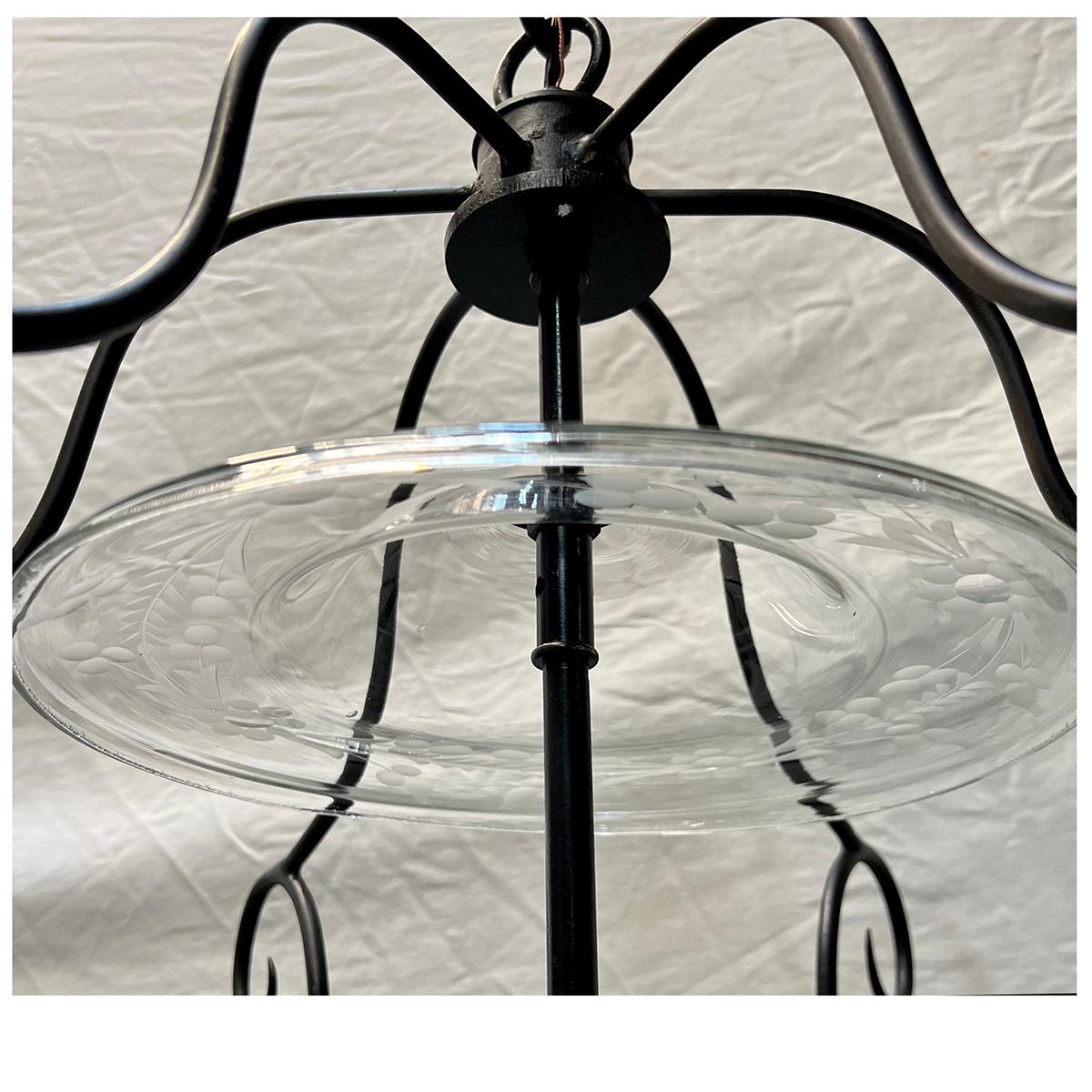 French Wrought Iron Lantern For Sale 1