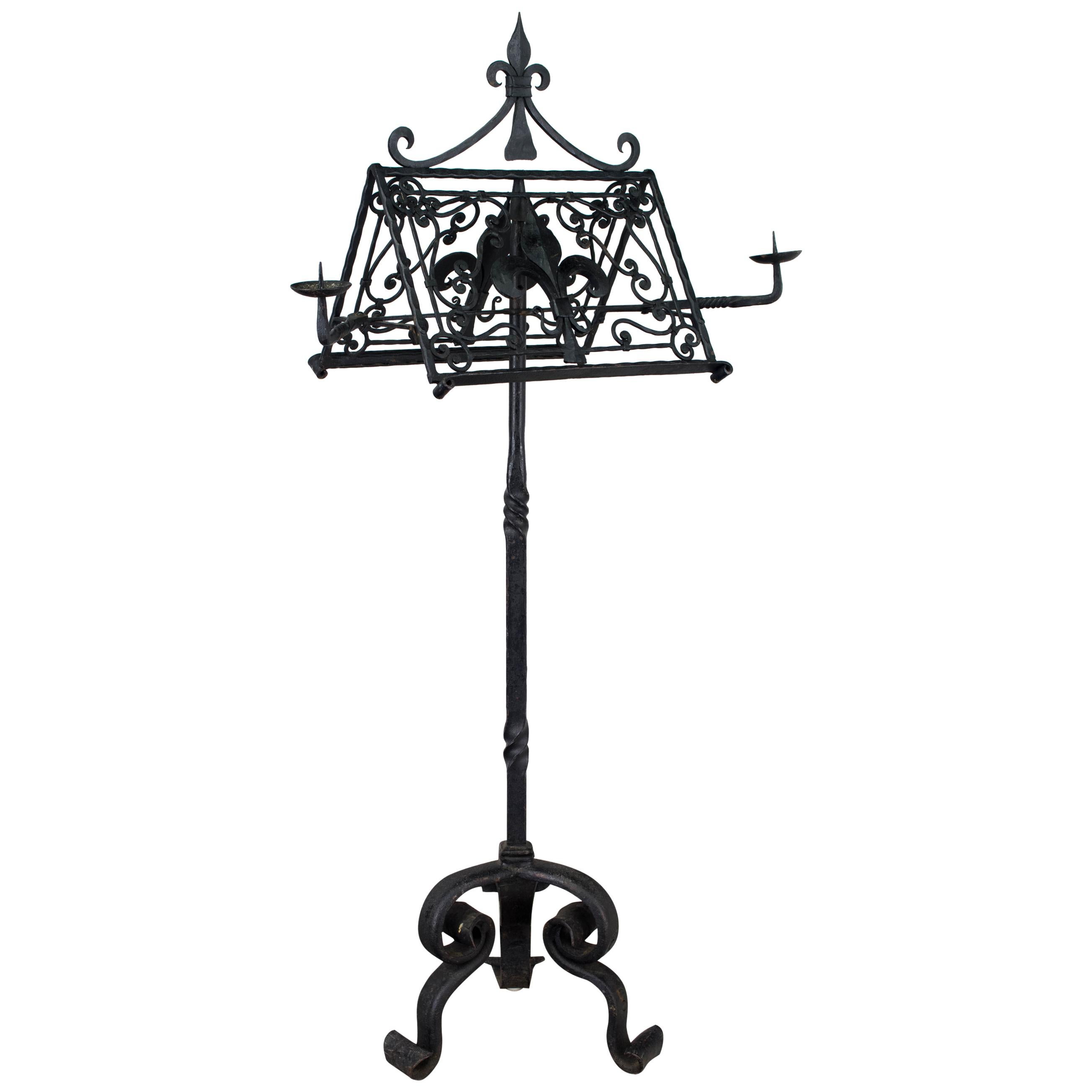 French Wrought Iron Lectern For Sale