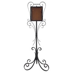 French Wrought Iron Menu Stand for Restaurant circa 1960