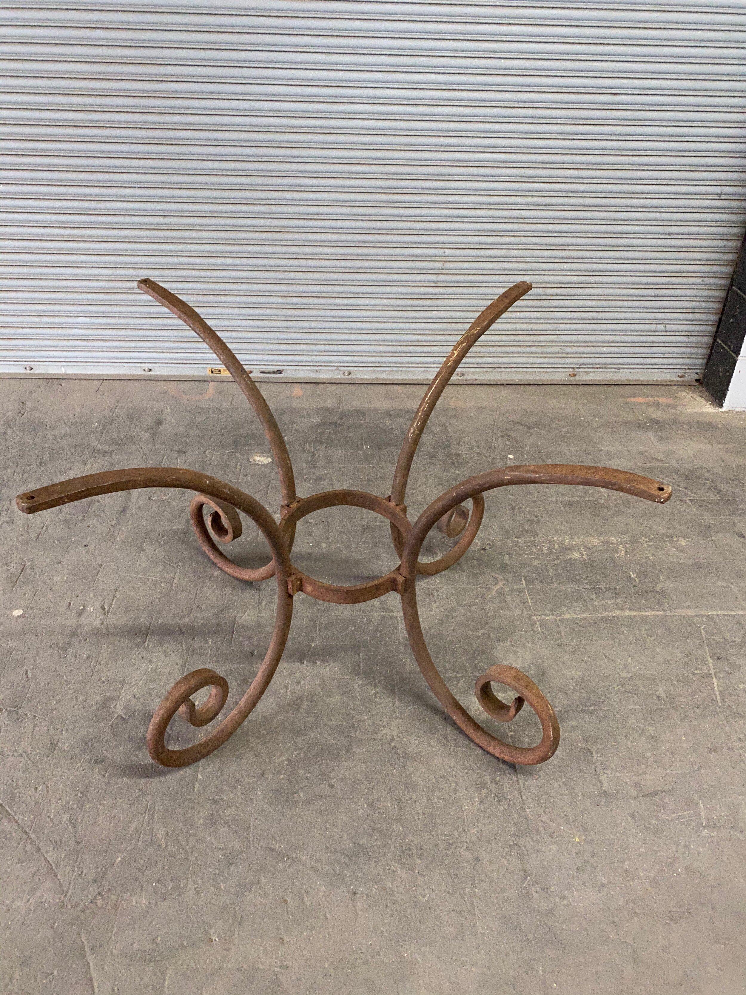 French Wrought Iron Oval Table Base 5