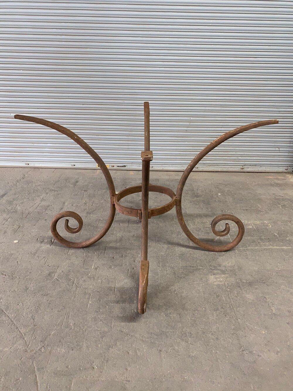 French Wrought Iron Oval Table Base 7