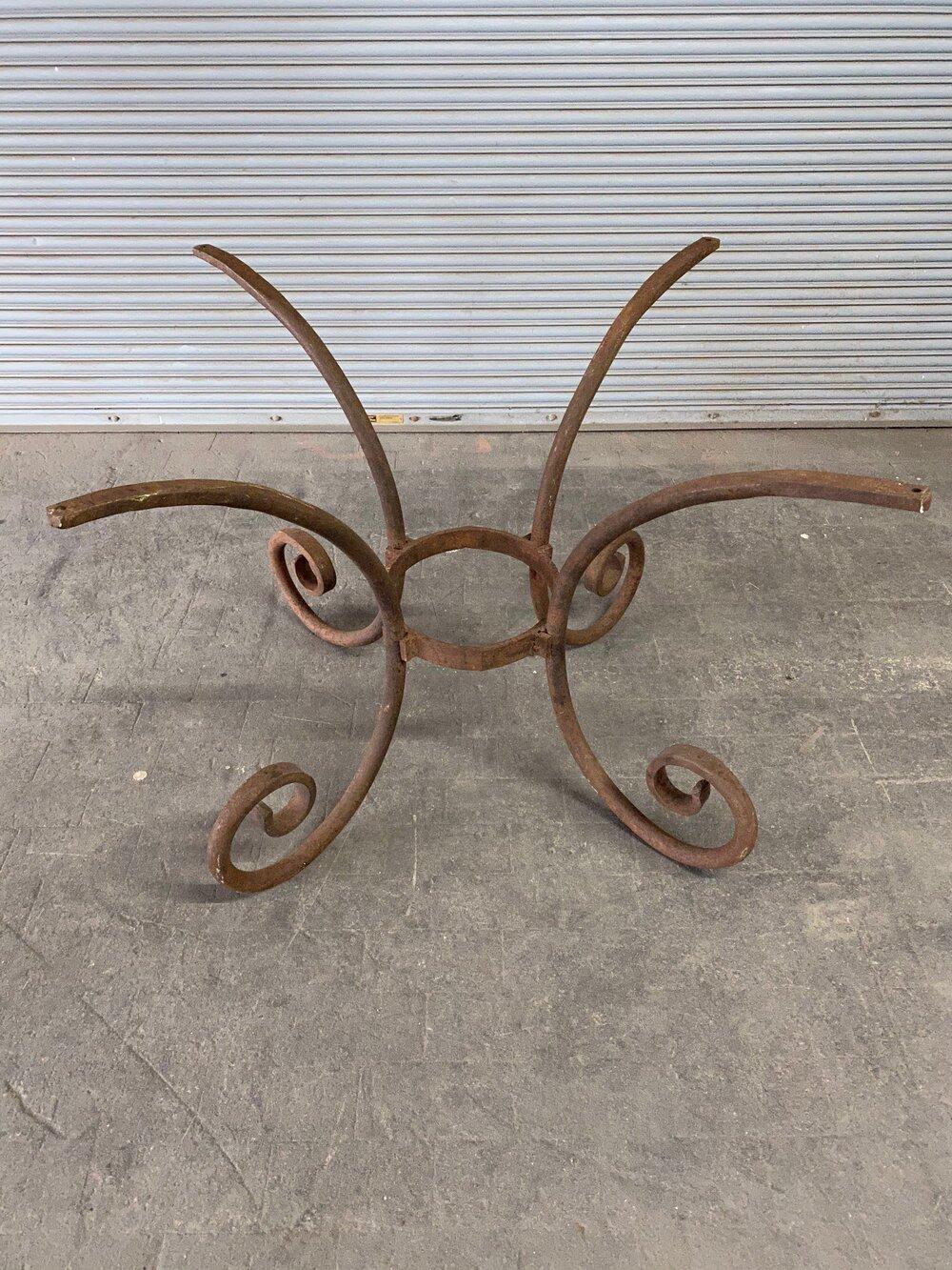 French Wrought Iron Oval Table Base 8
