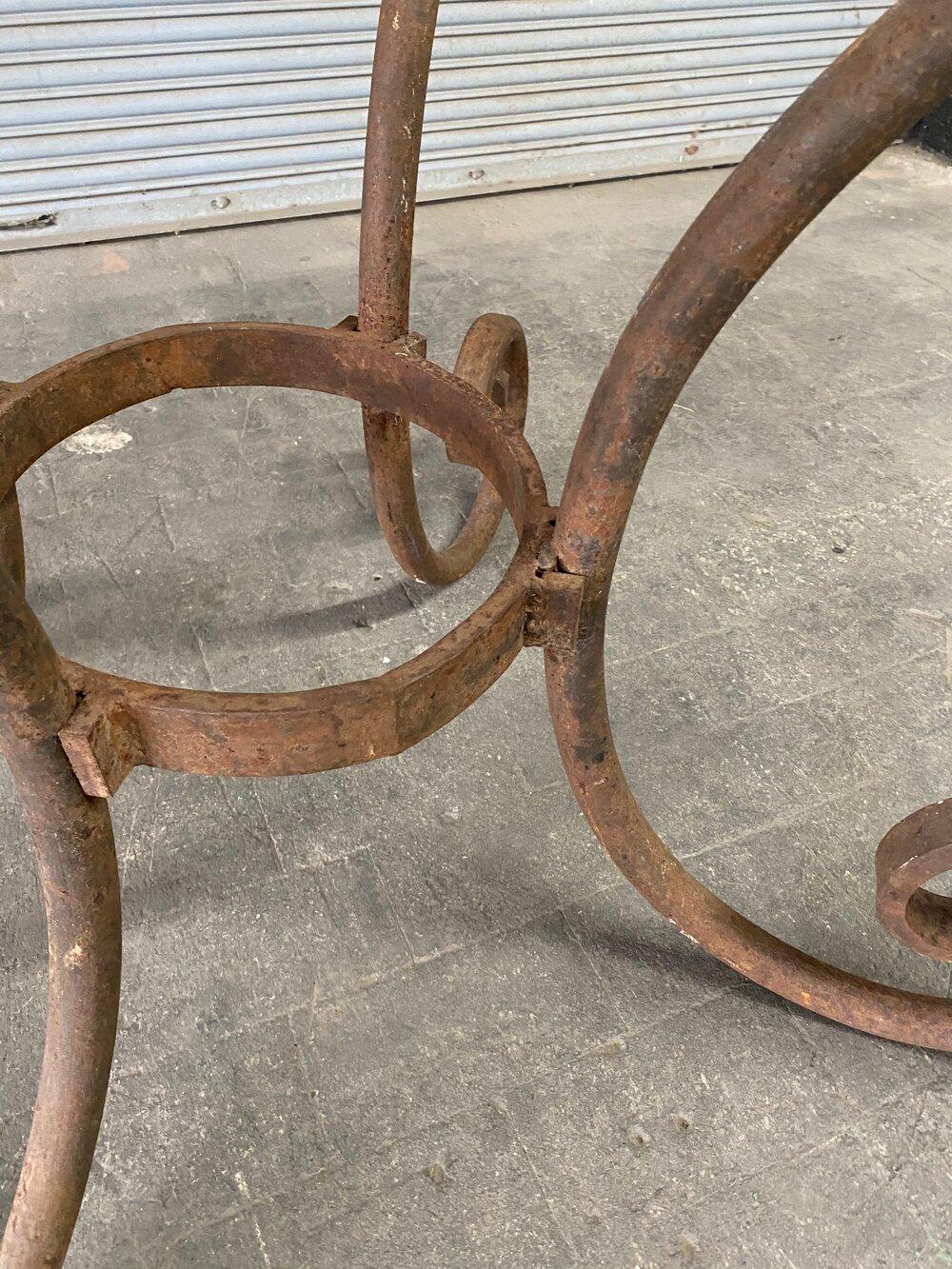 French Wrought Iron Oval Table Base 9