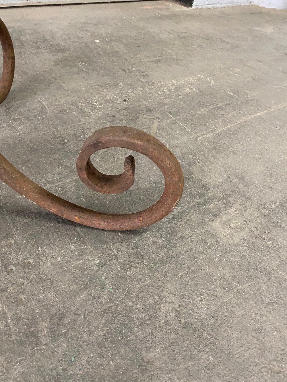 French Wrought Iron Oval Table Base 10
