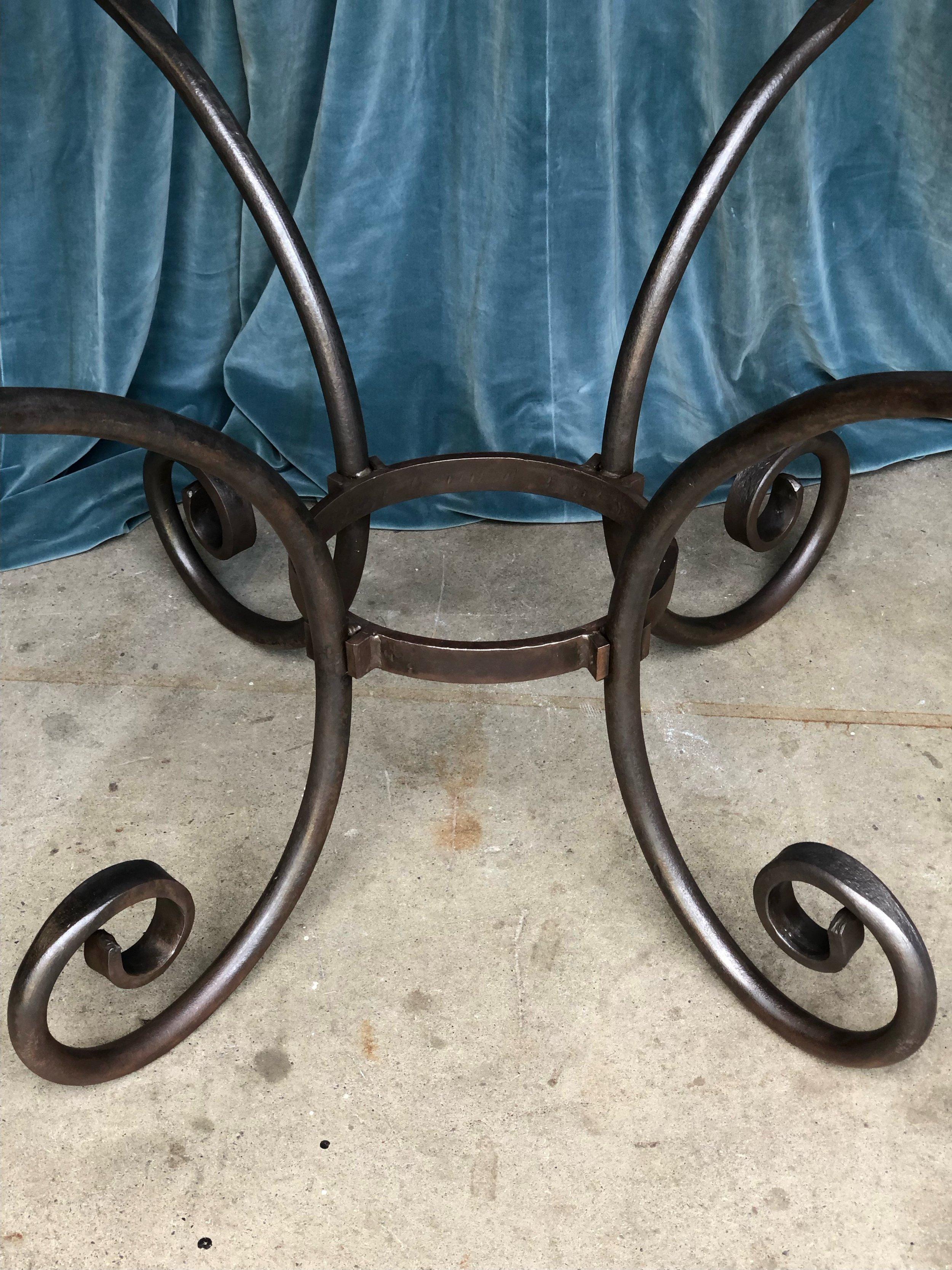 French Wrought Iron Oval Table Base 2