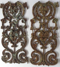 French Wrought Iron Panels, 19th Century