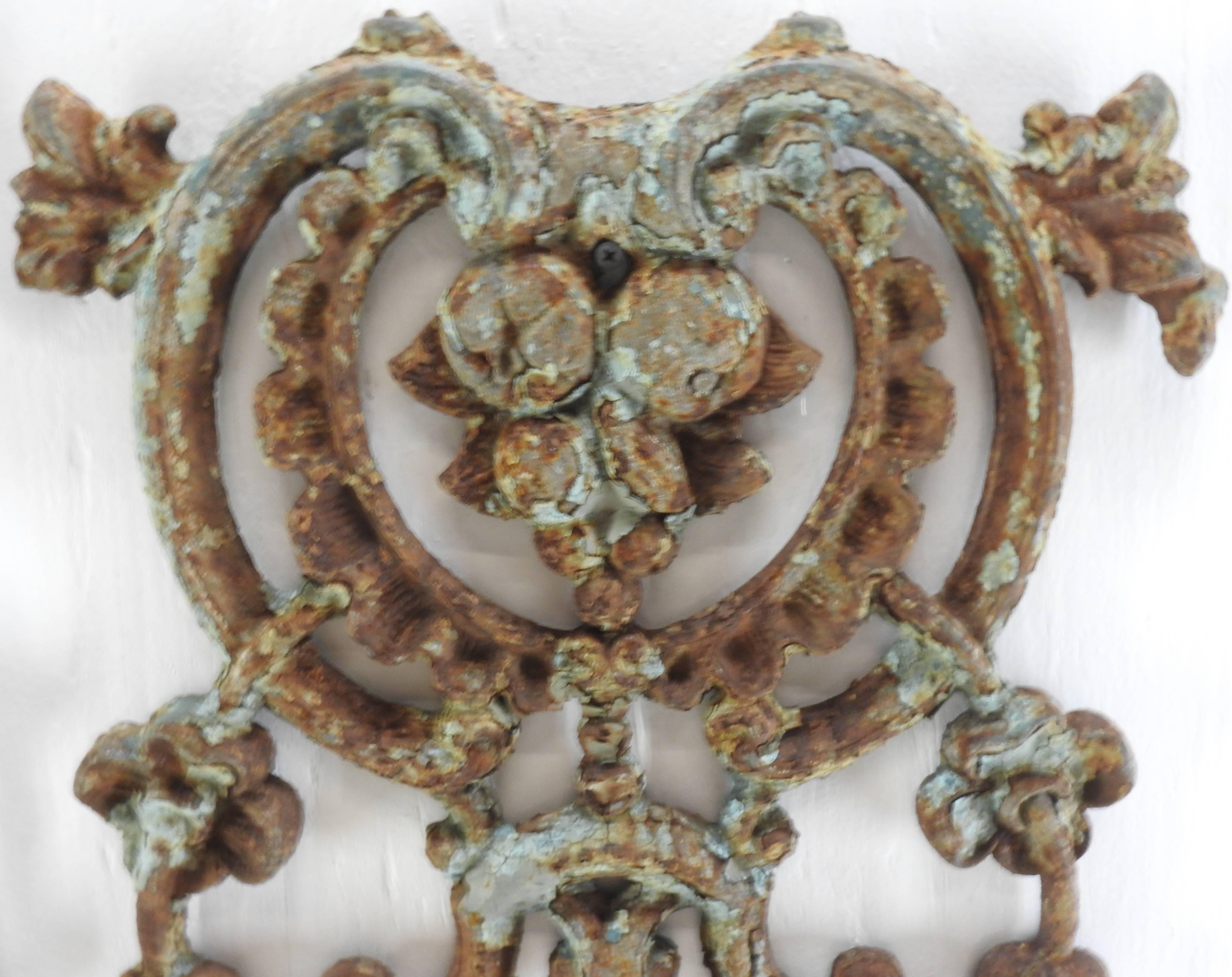 Cast French Wrought Iron Panels, 19th Century For Sale