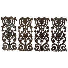 French Wrought Iron Panels, 19th Century