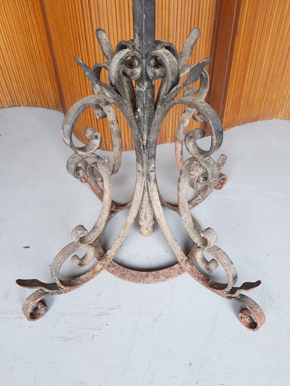 19th Century French Wrought Iron Plant Stand, circa 1900
