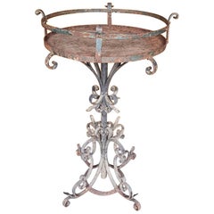 French Wrought Iron Plant Stand, circa 1900