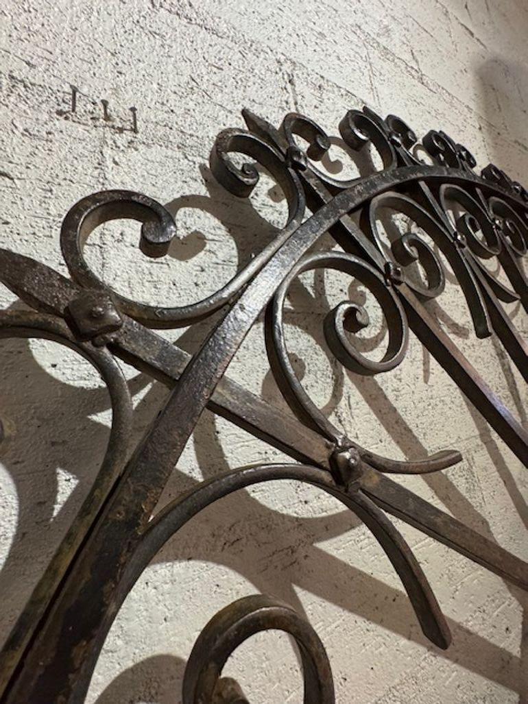 French Wrought Iron Sunburst Element For Sale 1