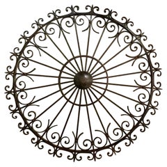 French Wrought Iron Sunburst Element