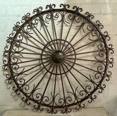 French Wrought Iron Sunburst Element