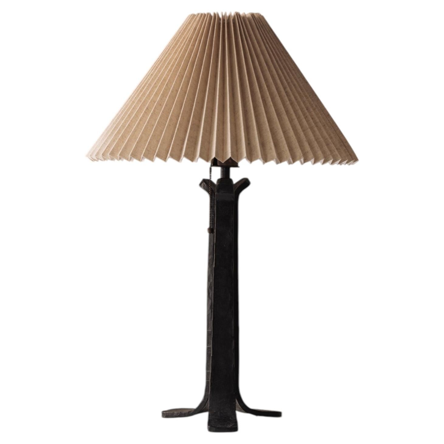 French wrought iron table lamp from the 1940s.