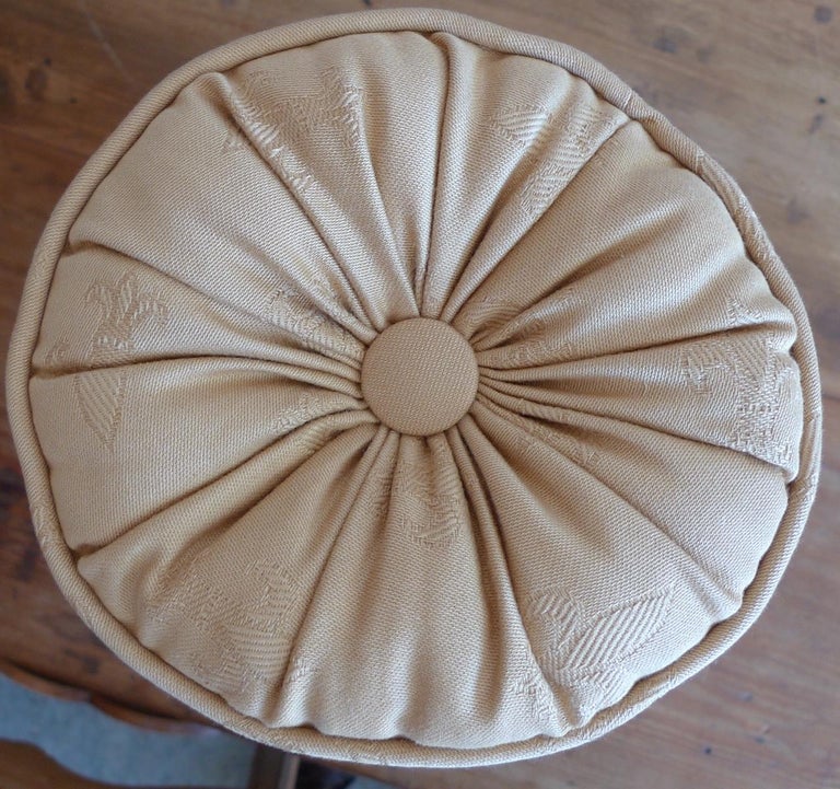 French xix Empire Walnut Chaise Lounge Reupholstered with Vintage