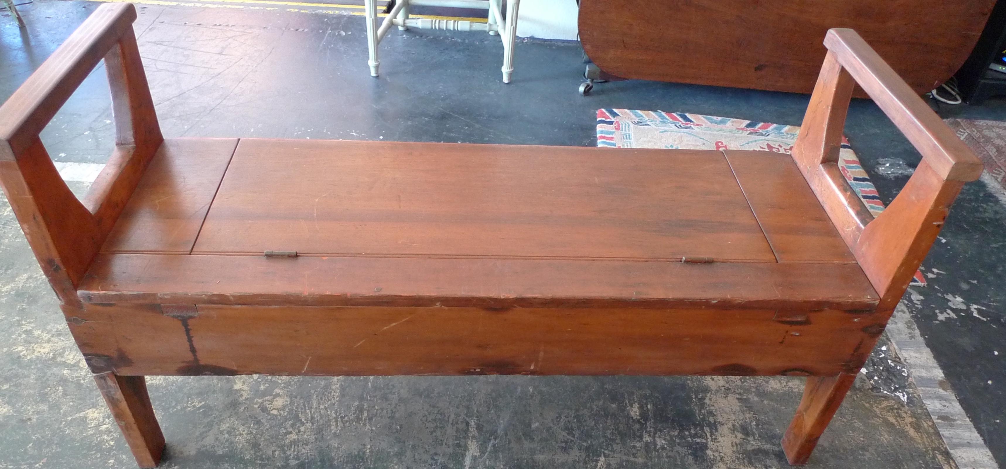 bench with storage under seat