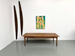 Table de ferme CIRCA en hêtre massif, circa 1920