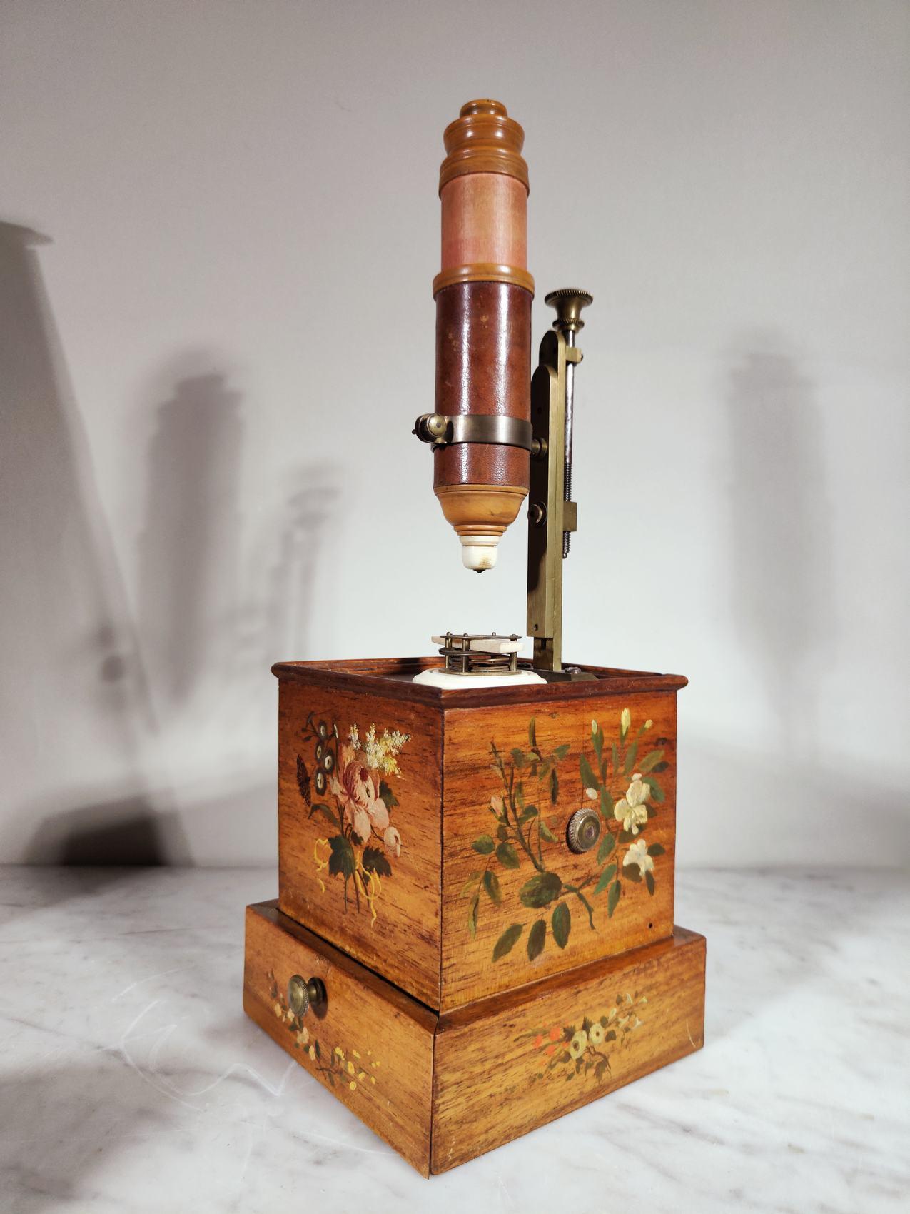 French XVIII TH box microscope for the privilege of the King For Sale 8