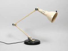 Extra Large Mid-Century Modern Metal Jointed Arm Table Lamp in Original Paint