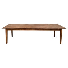 French XXL solid oak farmhouse table