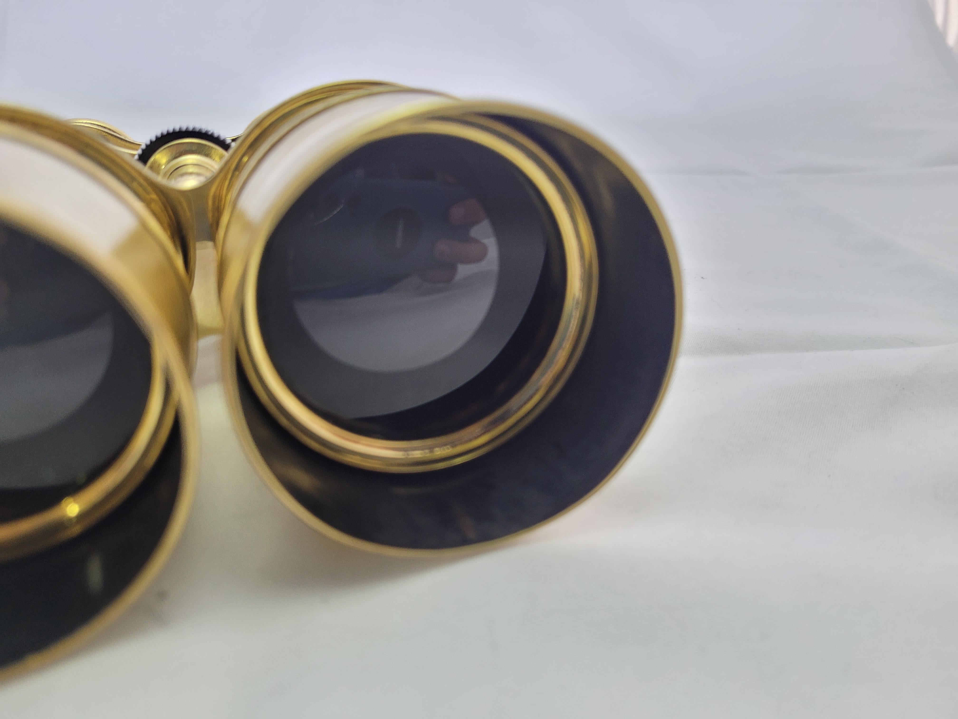 French Yachting Binoculars by Lemaire Fabt, Paris 6
