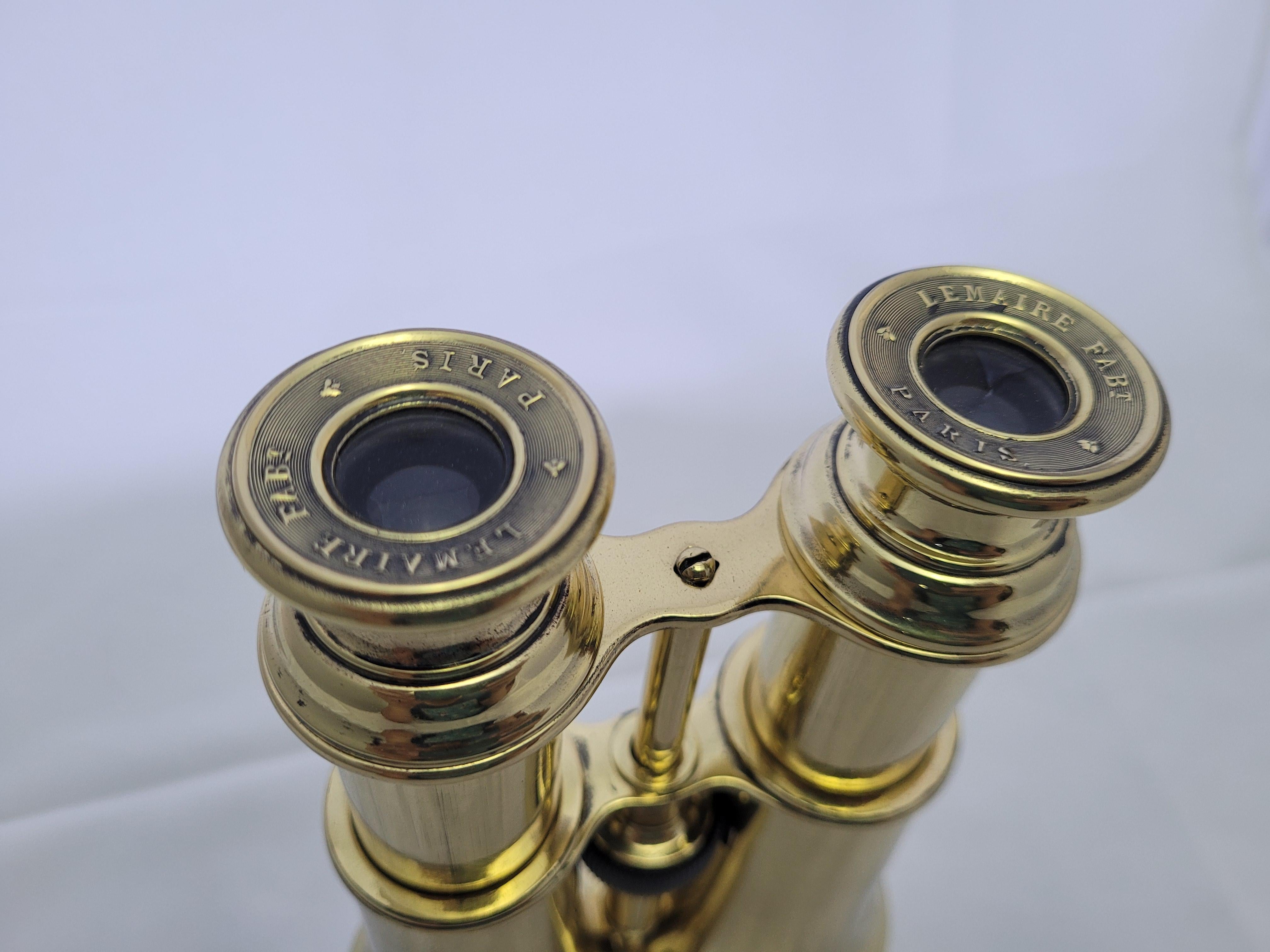 French Yachting Binoculars by Lemaire Fabt, Paris In Good Condition For Sale In Norwell, MA