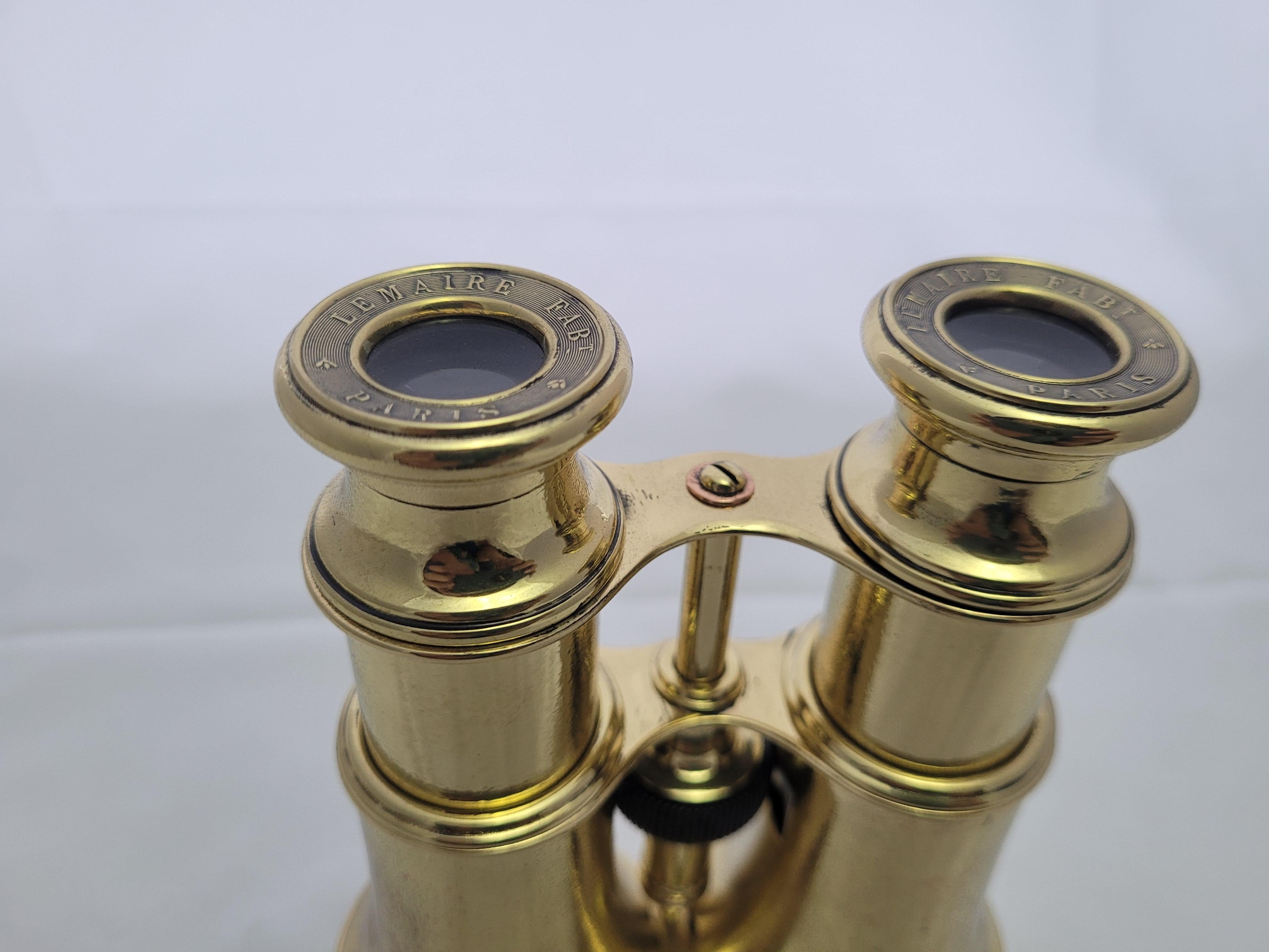 French Yachting Binoculars by Lemaire Fabt. Paris In Good Condition In Norwell, MA