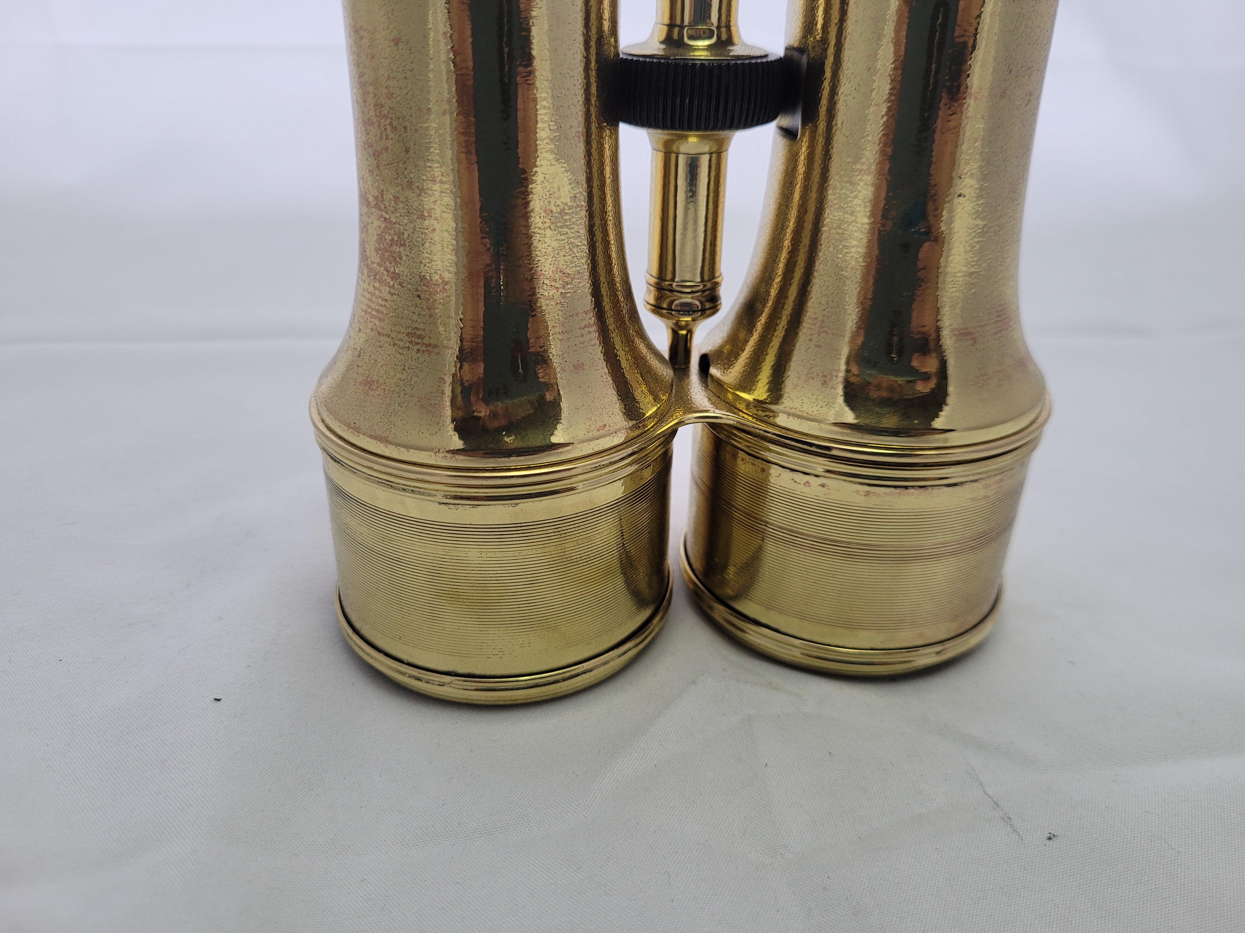 Brass French Yachting Binoculars by Lemaire Fabt. Paris