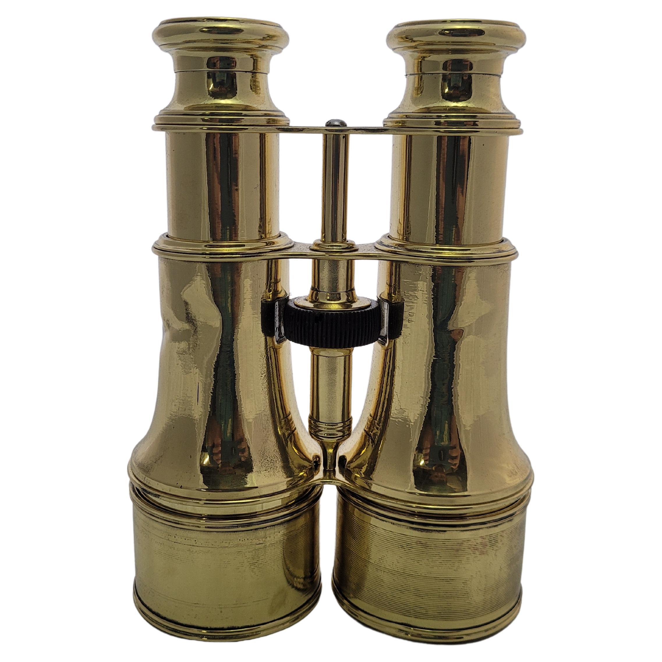 French Leather/Brass Opera Glasses by Le Maire Fabt, Paris, circa 1880