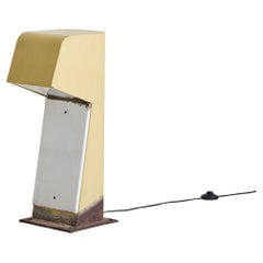 French Yellow Bollard Lamp by Jean Balladur, 1969