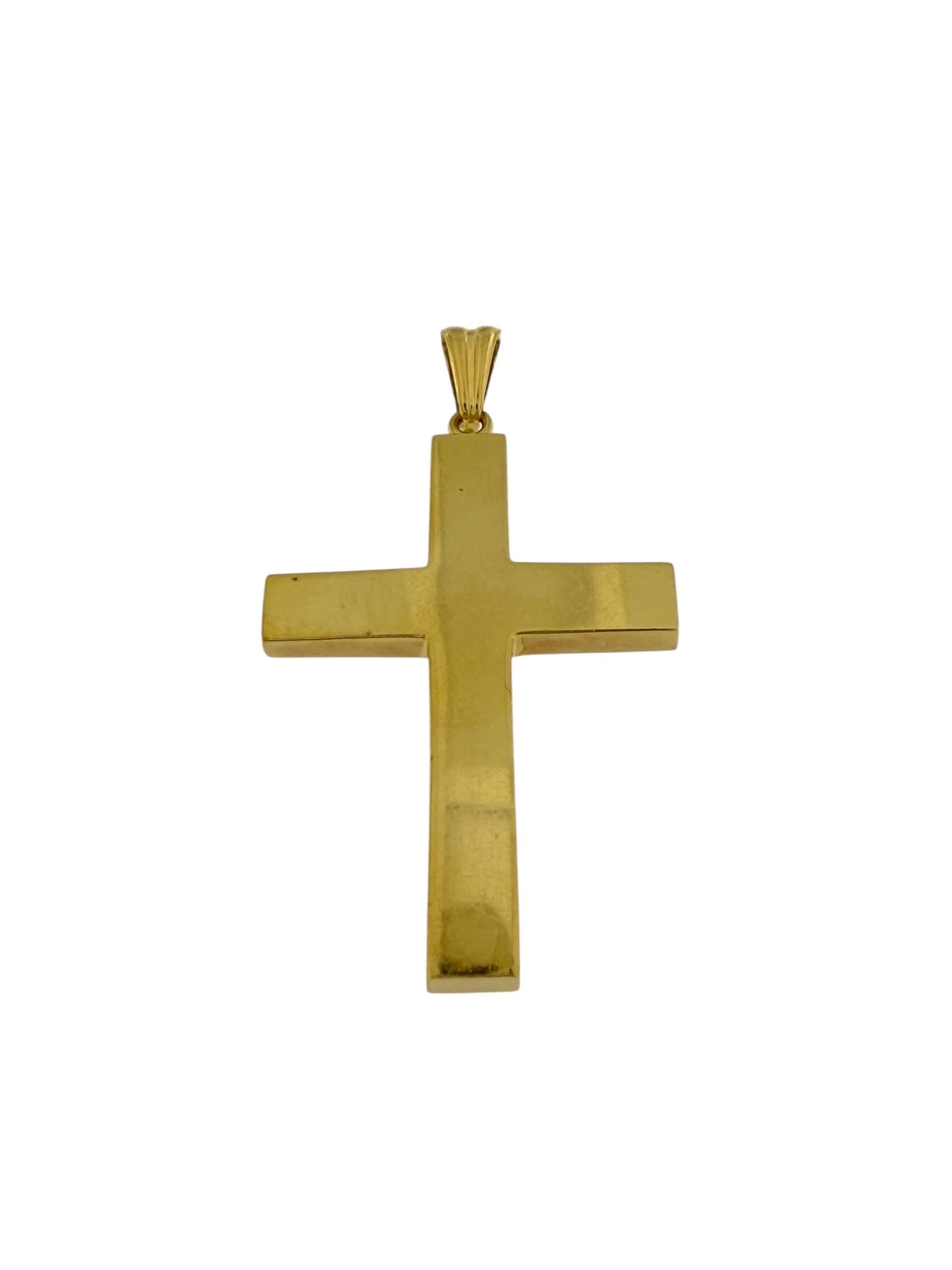 Motifs de feuilles de croix en or jaune français en vente 5