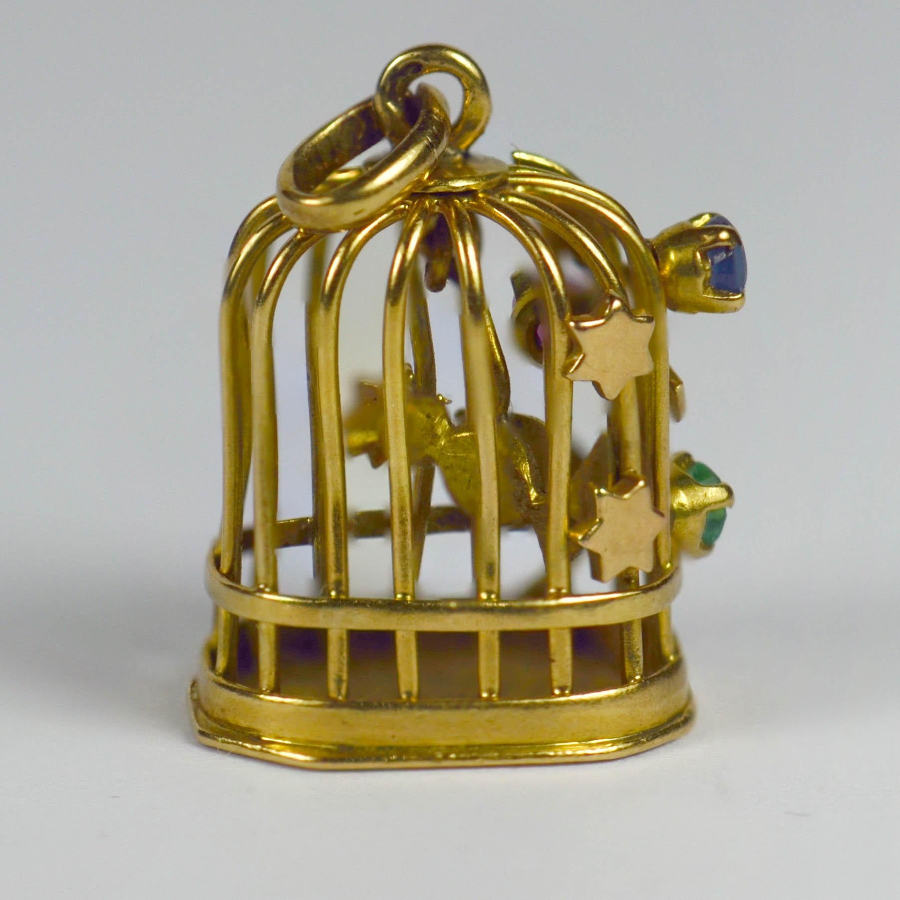 gold bird charm