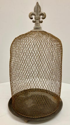 Copri candela e vassoio in zinco francese #1