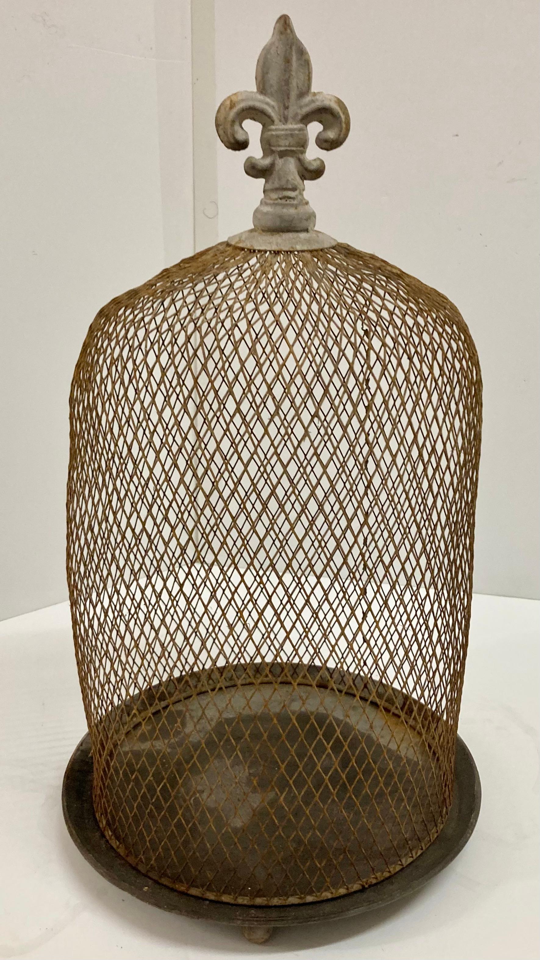 19th Century French Zinc Candle Cover and Tray #1