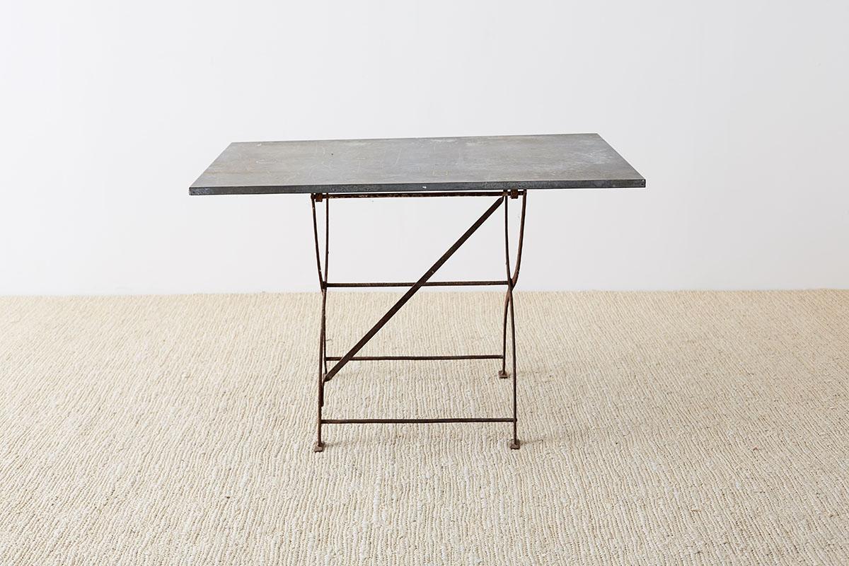 zinc outdoor table