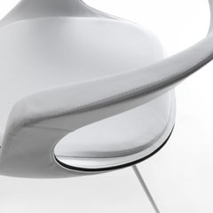 Frenchkiss Low-Backed Sled-Base Chair by Stefano Bigi
