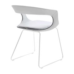 Frenchkiss Low-Backed Sled-Base Chair by Stefano Bigi
