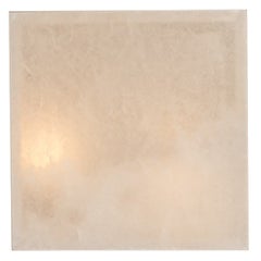 Frene Wandleuchter aus weißem Alabaster von Simone & Marcel