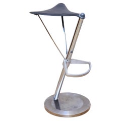 Frenesi' Aluminium Stool by Ramón Benedito for Group Transatlantic, Spain.