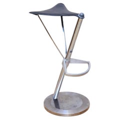 Frenesi' Aluminium Stool by Ramón Benedito for Group Transatlantic, Spain.