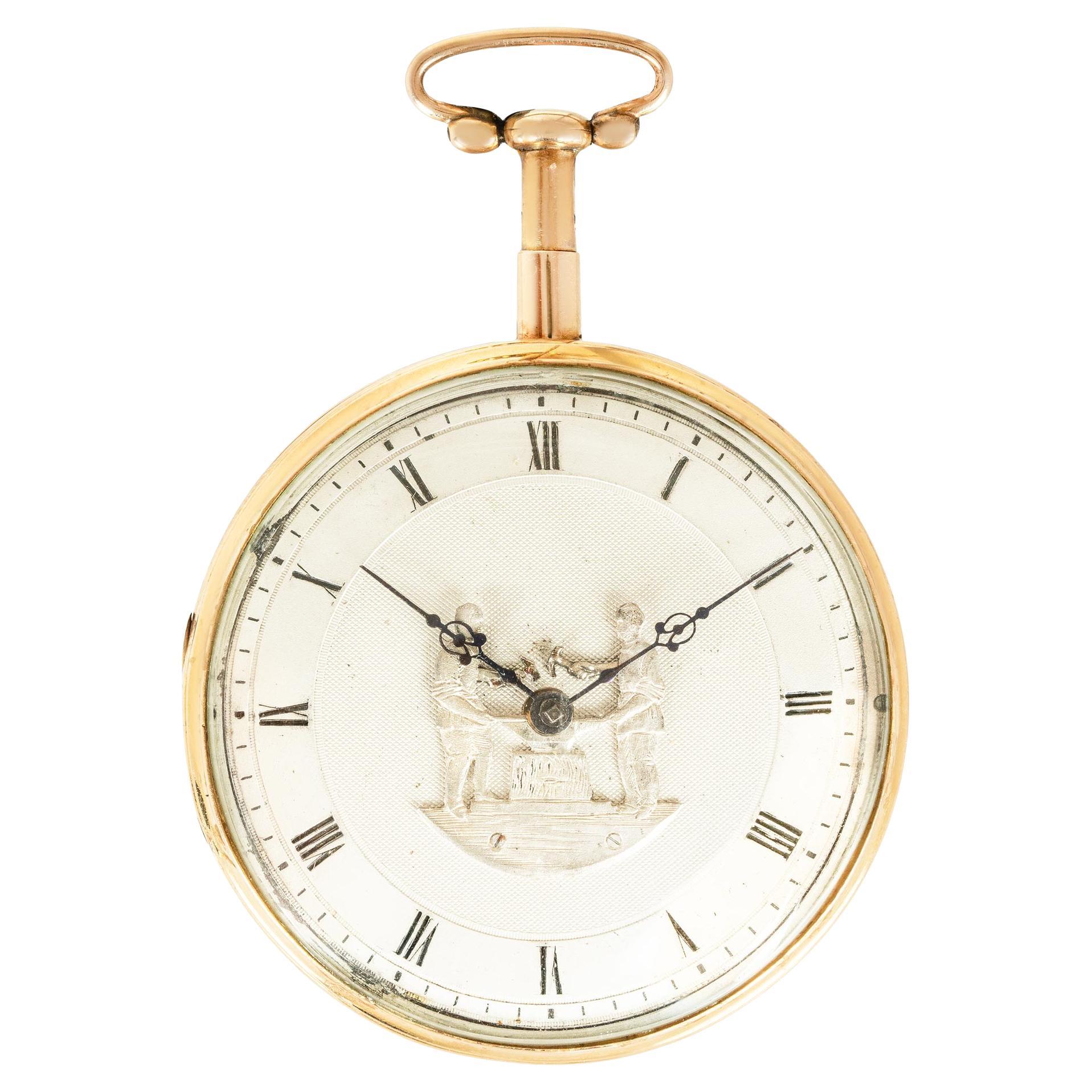 Hermanos Esquivillon y De Choudens. Un autómata de repetición de cuartos de oro C1820 en venta